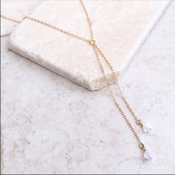 Gorgeous Crystal Droplet Necklace - Picture 3 of 3